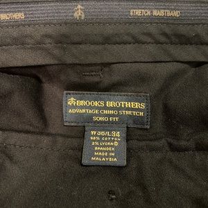 Brooks Brothers men’s advantage chino stretch, soho fit pants
